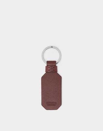 Ferrari Leather keychain with prancing horse Espresso 49222f
