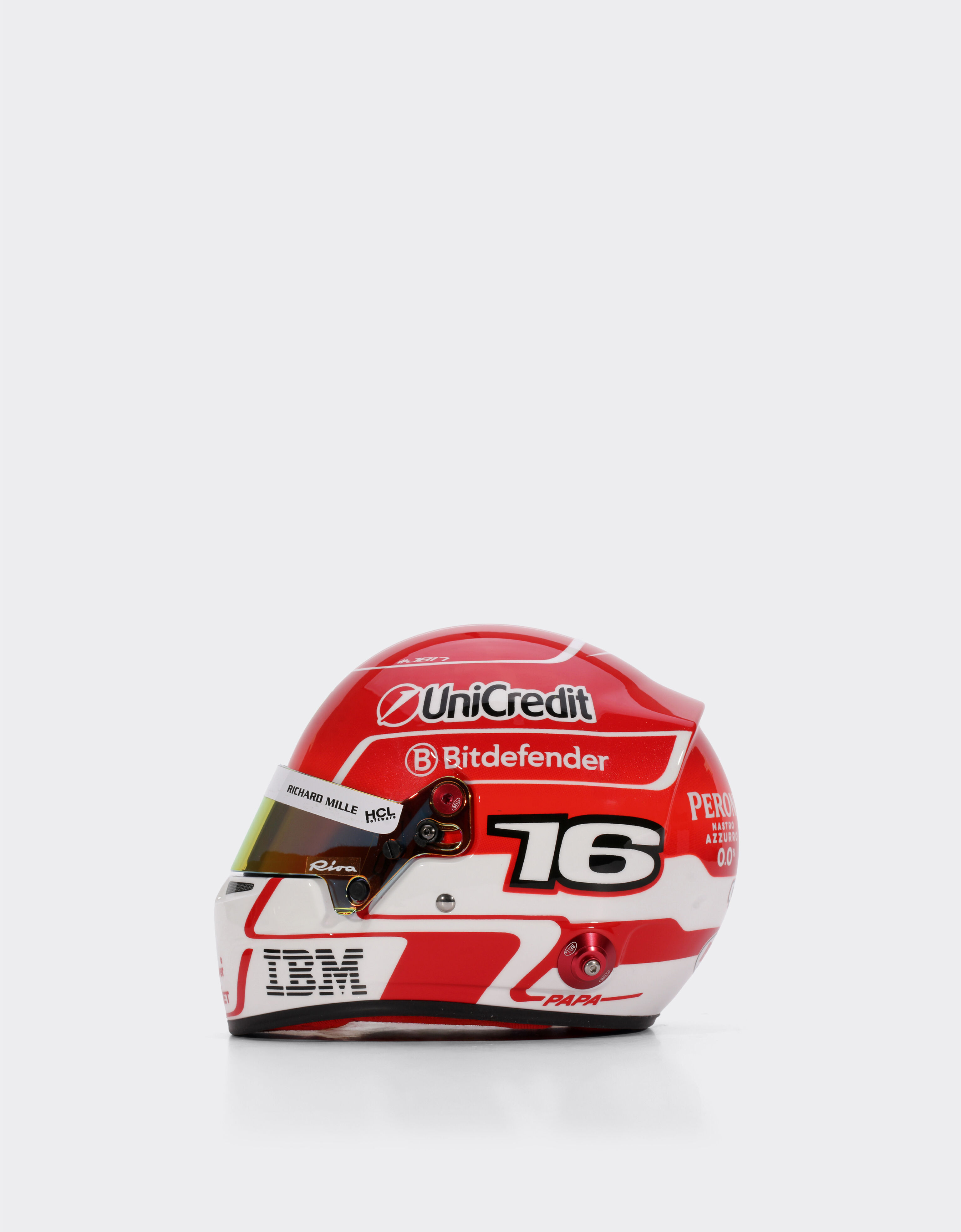 Ferrari 1:2比例2025 Charles Leclerc迷你头盔 多色 LA07Of