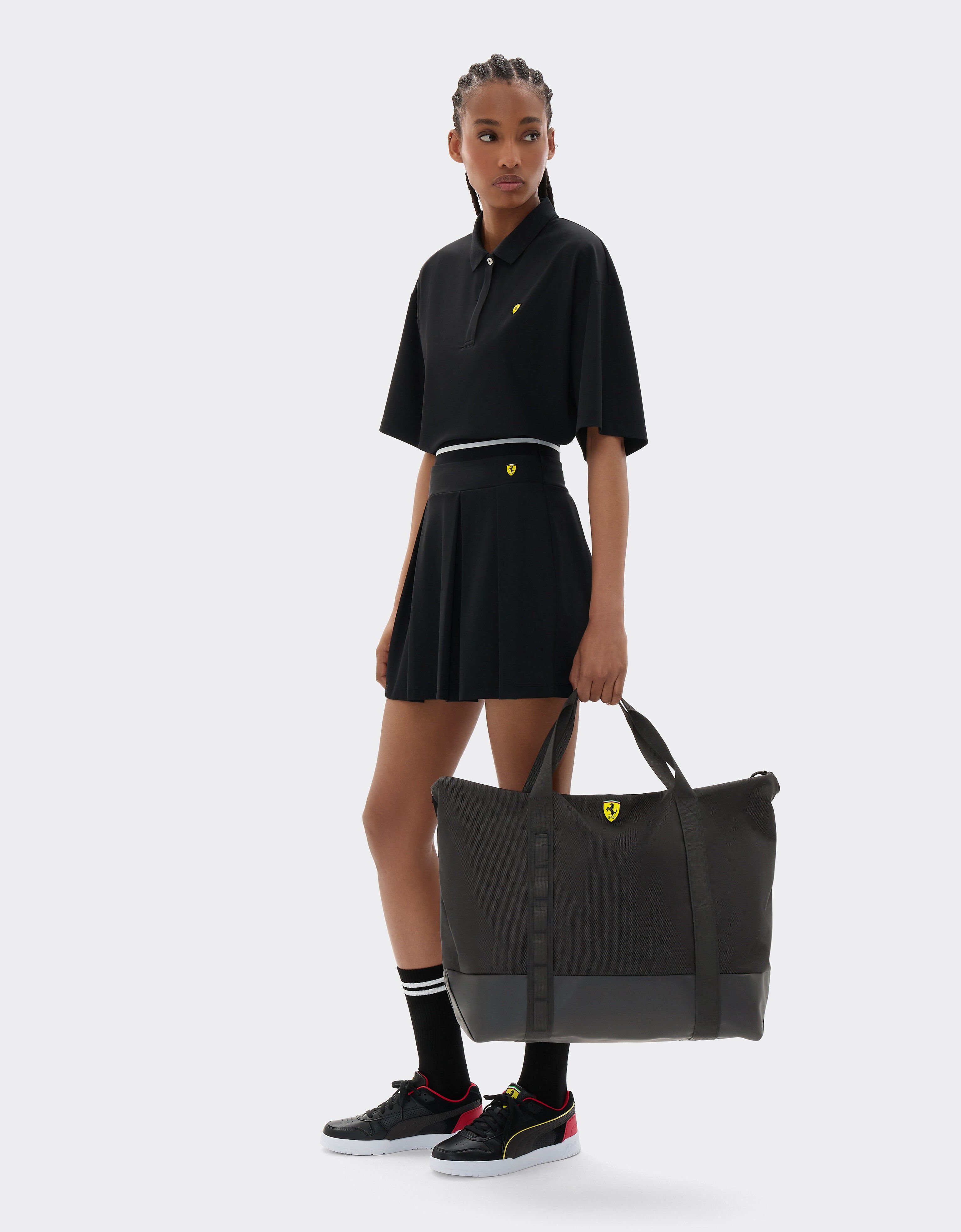  Weekender bag in technical fabric Nero SBNWE0003HMM0033f