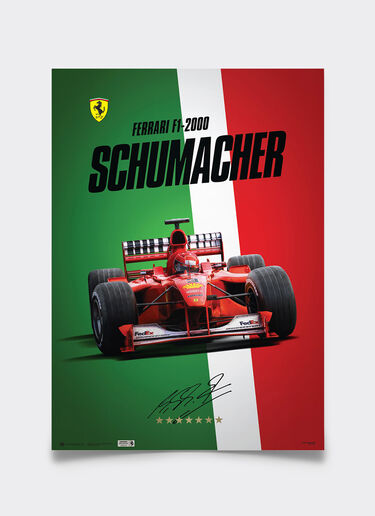 Ferrari Official Ferrari F1-2000 Michael Schumacher World Champion poster Multicolore LE0P0321EXT0001f