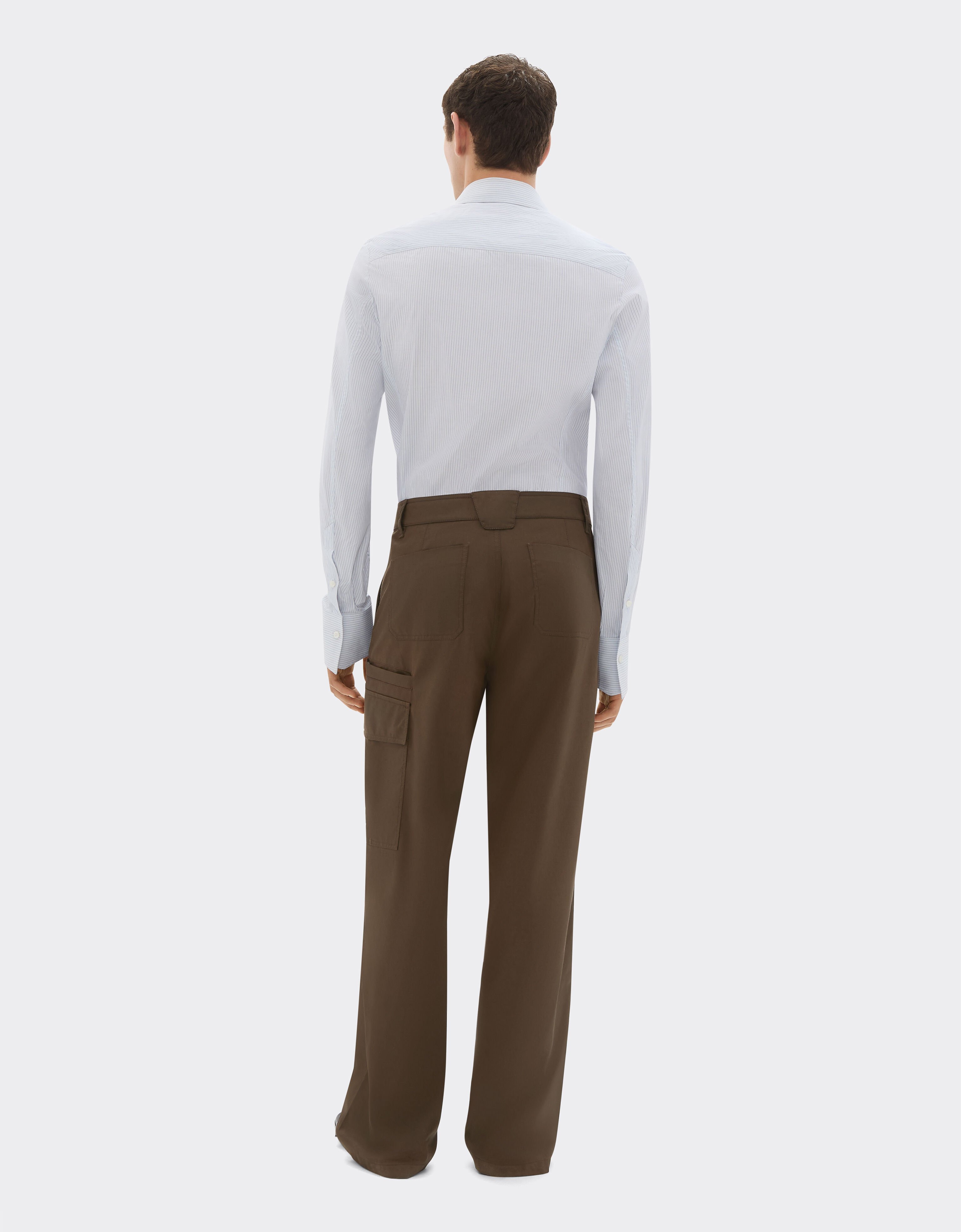 Cargo pants in vintage-effect technical gabardine Ferrari Cargo pants in vintage-effect technical gabardine Khaki Green 49922f