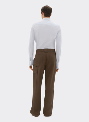 Cargo pants in vintage-effect technical gabardine Ferrari Cargo pants in vintage-effect technical gabardine Khaki Green 49922f
