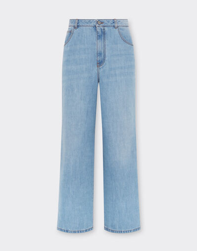 Ferrari Five-pocket denim trousers Light Denim 22190f