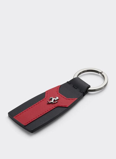 Ferrari Second Life Leather Keychain Nero 21013f