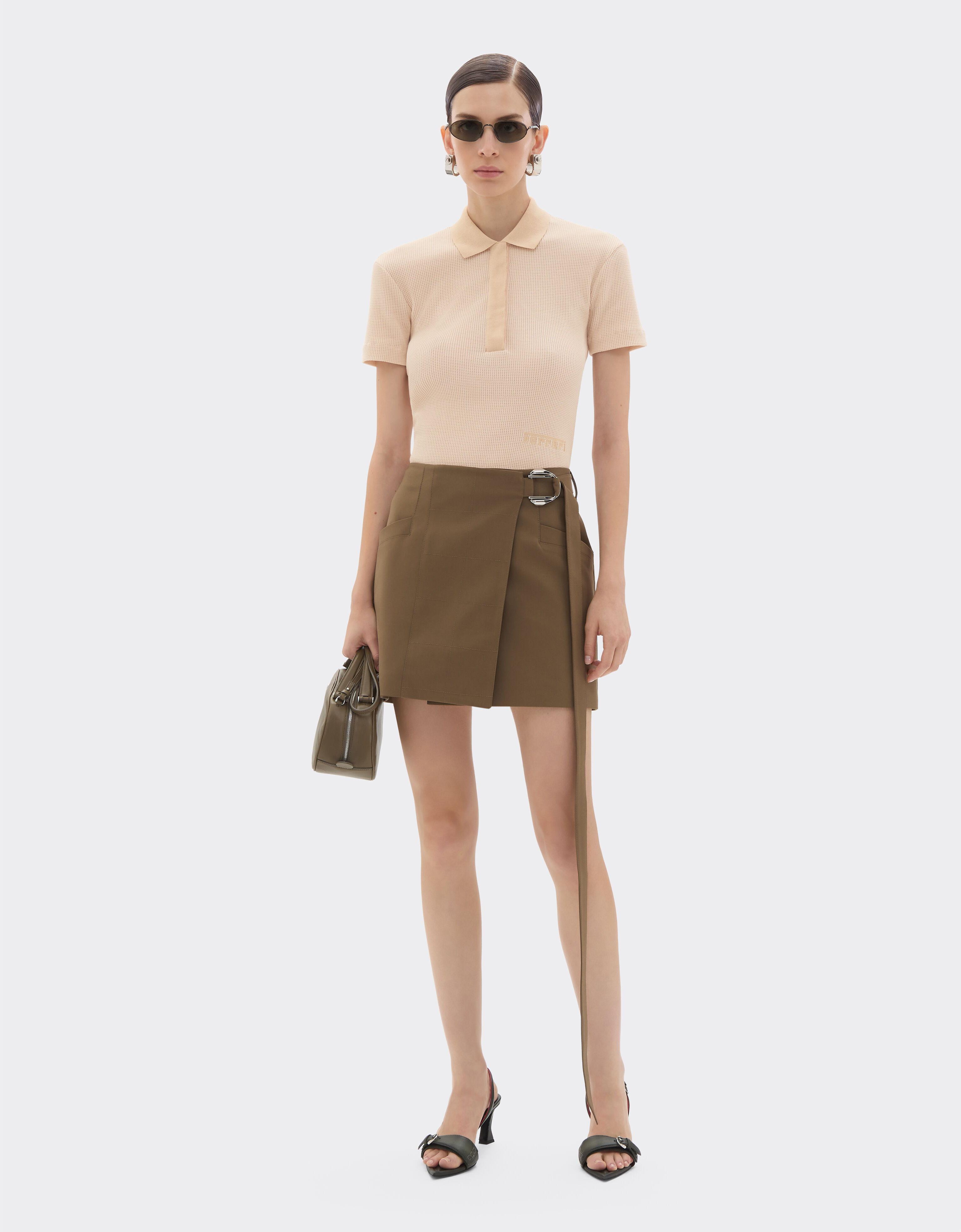 Ferrari 法拉利徽标刺绣珠地 Polo 衫 Powder Pink 50104f