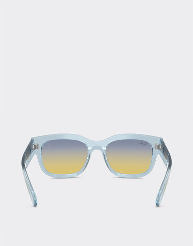 Ferrari Ray-Ban for Scuderia Ferrari RB2228M 透明蓝色醋酸纤维镜框，搭配黄/浅蓝色渐变镜片 Azzurro LA0JHf