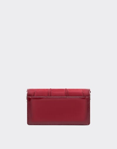 Ferrari  Ferrari GT wallet in shaded nubuck with chain shoulder strap Maison Red 50395f