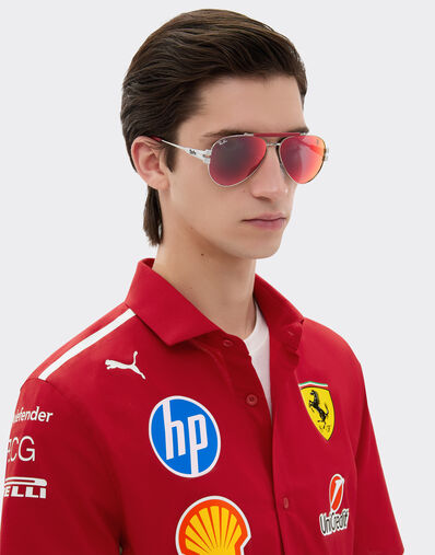 Ferrari Ray-Ban for Scuderia Ferrari RB3762M Hypercar 银色 LA017f