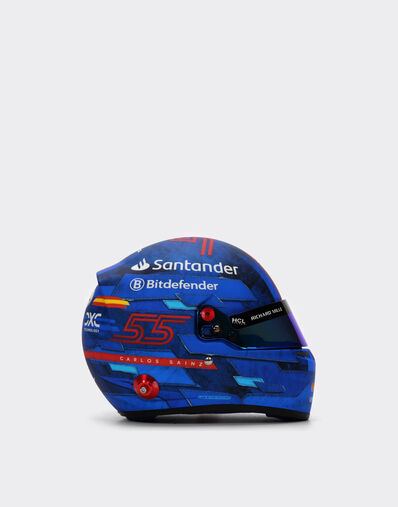 Ferrari 1:2比例 Carlos Sainz 迈阿密2024特别版迷你头盔 苏格兰蓝色 F1349f