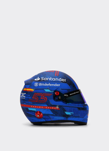Ferrari 1:2比例 Carlos Sainz 迈阿密2024特别版迷你头盔 苏格兰蓝色 F1349f