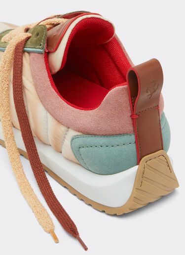 Ferrari 绒面革、纳帕皮革和尼龙训练鞋 Powder Pink 50765f