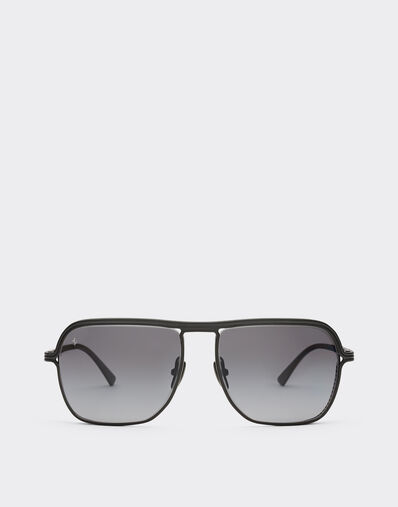 Ferrari Ferrari sunglasses in matt black titanium with polarised grey gradient lens Maison Red 22362f