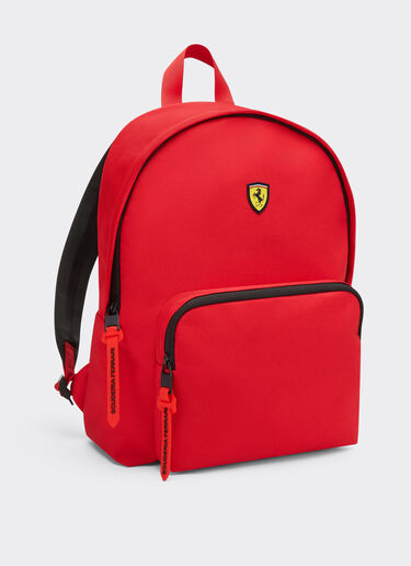  Technical fabric backpack with Ferrari Scudetto Rosso SBNBP0002HMM0017f
