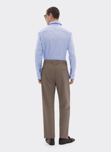 Ferrari 法拉利 Monogram 图案棉质衬衫 Oxford Blue 50810f