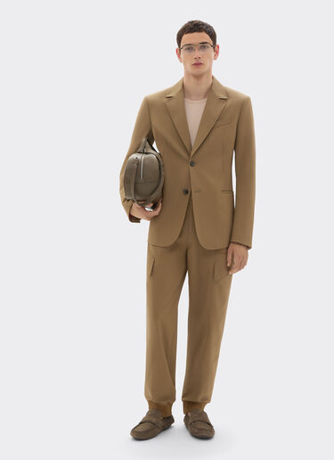 Ferrari 科技棉质西装外套 Khaki Green 50792f