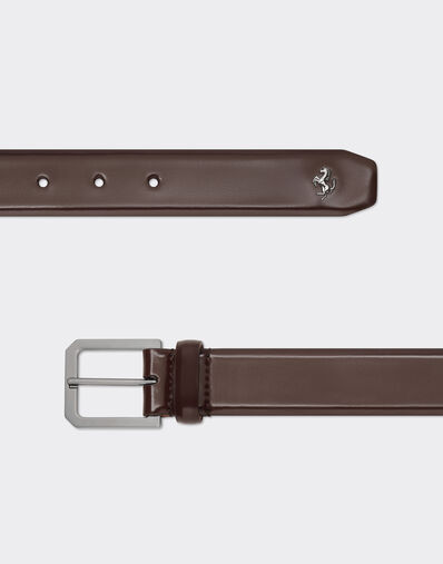 Ferrari Leather belt Espresso 49261f