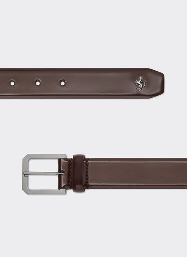 Leather belt Ferrari Leather belt Espresso 49261f