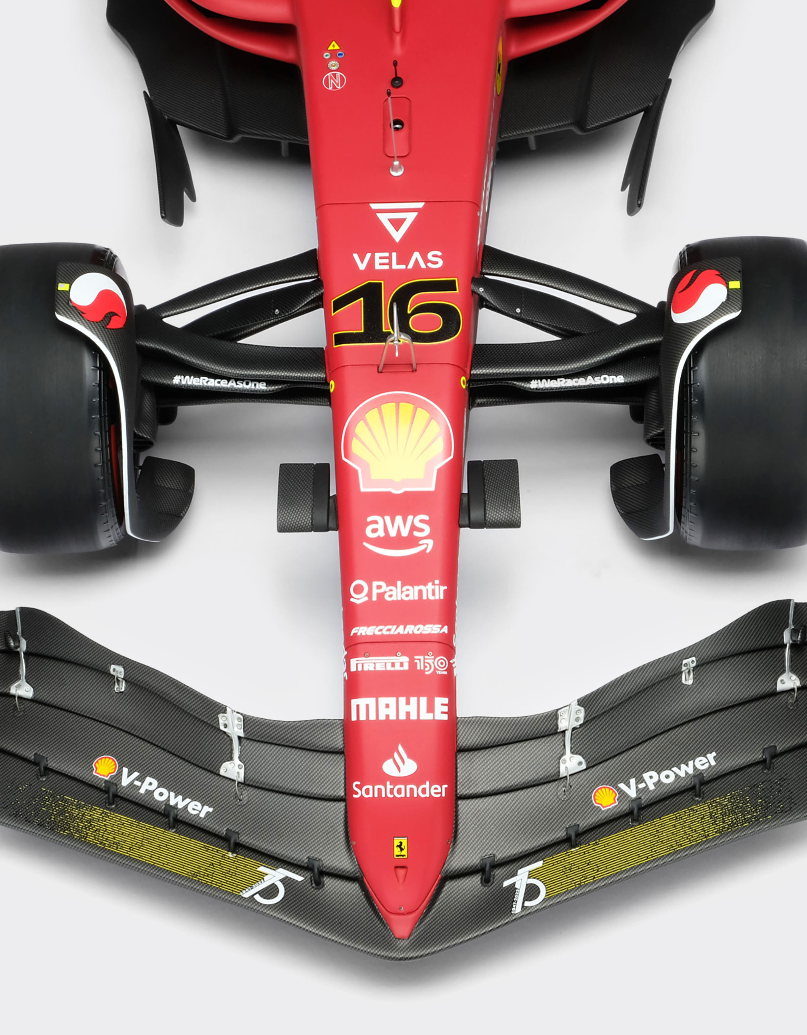 Ferrari 1:8 scale Charles Leclerc Ferrari F1-75 model Rosso Corsa 红色 F0883f