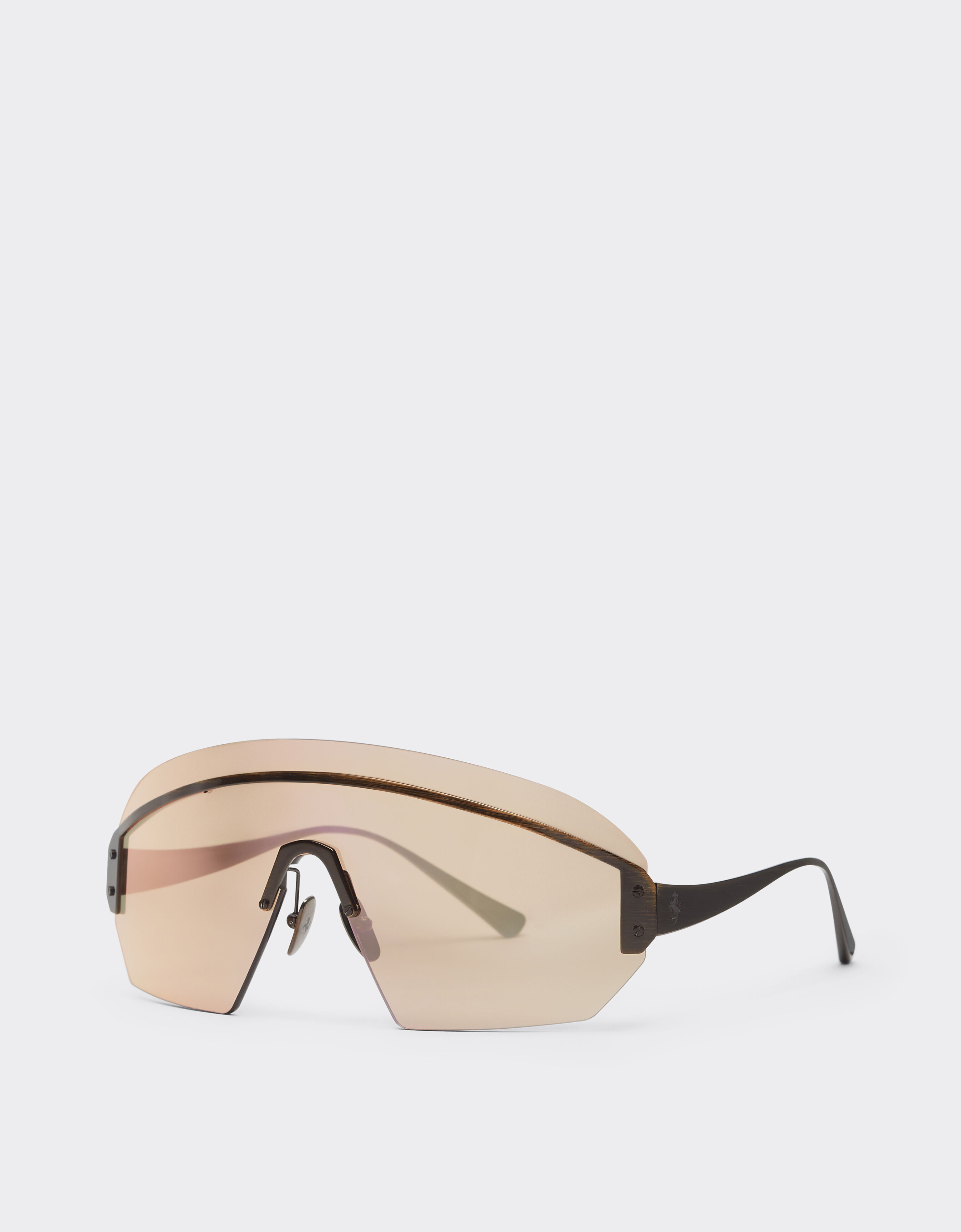 Ferrari Ferrari sunglasses in antique gold metal with rose gold mirrored lenses Gold LA0LKf