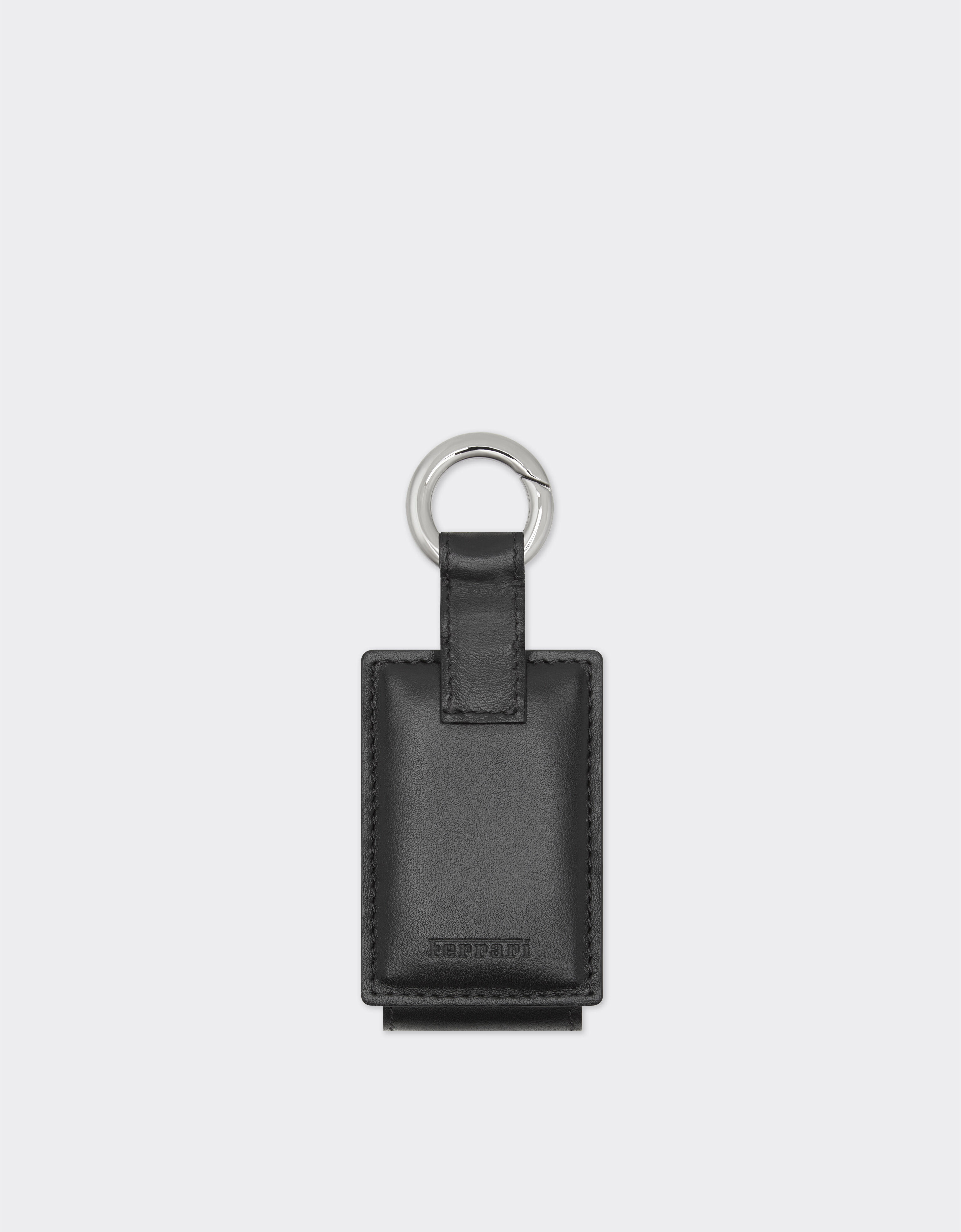 Porte-clés en cuir pour amulette. Ferrari Porte-clés en cuir pour amulette. Noir CPNKH0005YL00005f