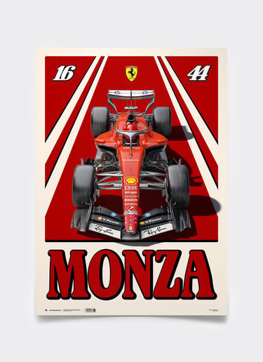 Ferrari Official Ferrari SF-26 Poster for the 2026 Italian Grand Prix in Monza Multicolore LEPPP4325EXT0001f