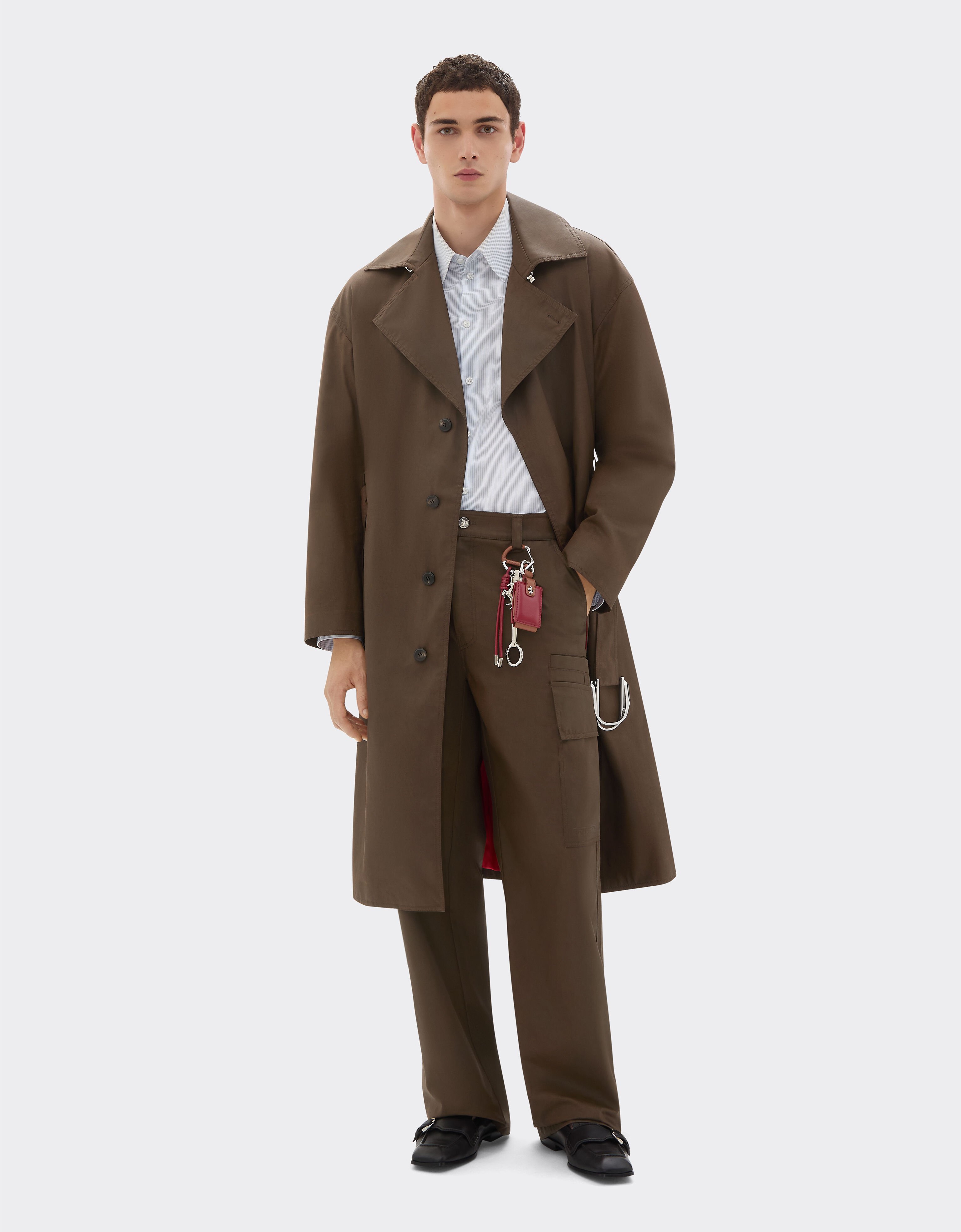 Cargo pants in vintage-effect technical gabardine Ferrari Cargo pants in vintage-effect technical gabardine Khaki Green 49922f