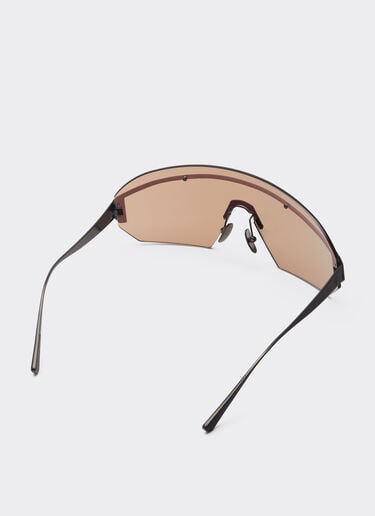 Ferrari Ferrari sunglasses in antique gold metal with rose gold mirrored lenses Gold LA0LKf