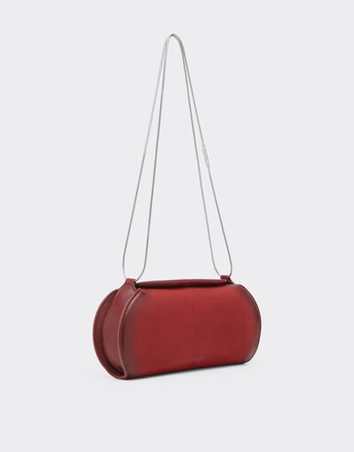 Ferrari Ferrari Dino wallet in shaded nubuck with shoulder strap Maison Red 50396f