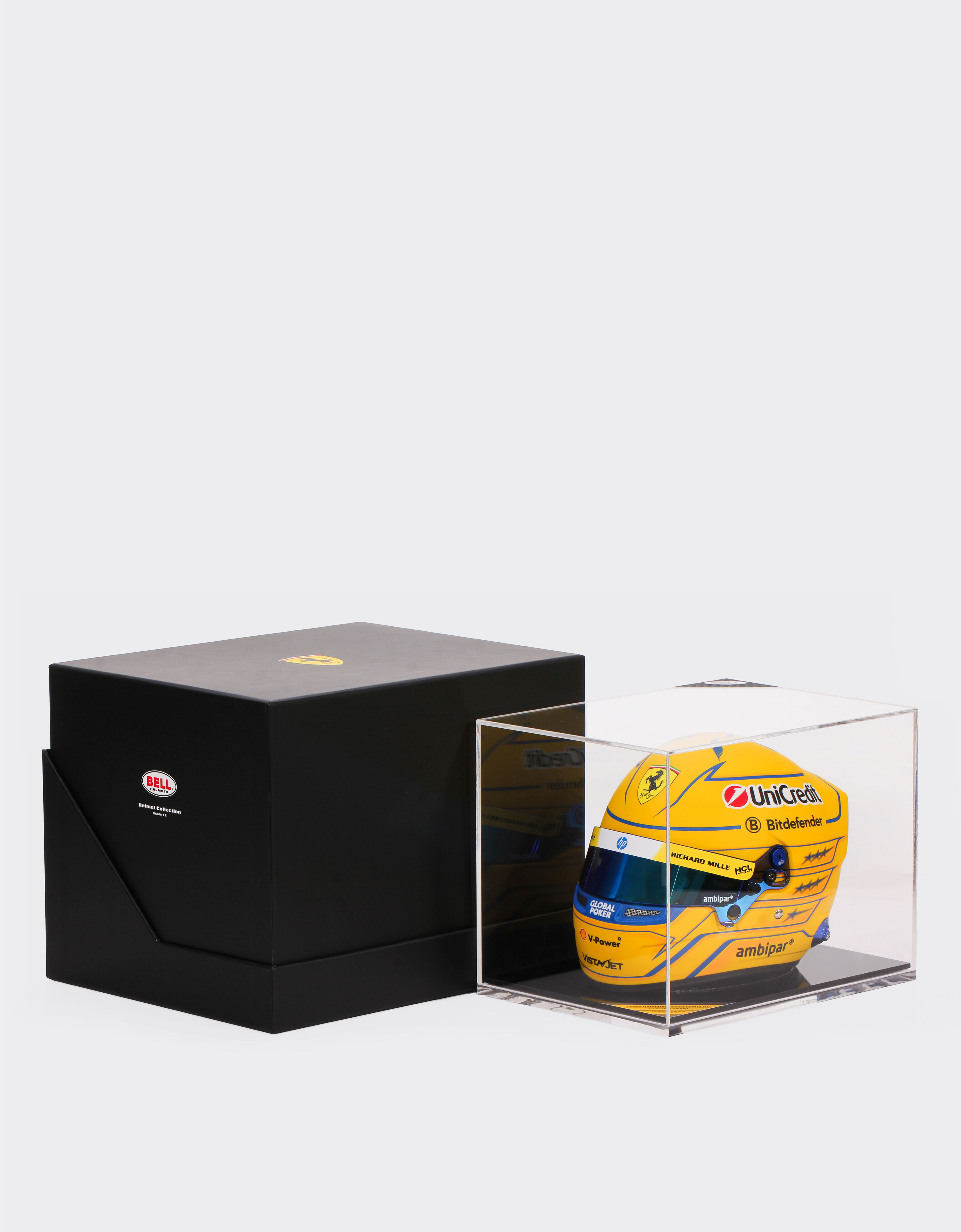 Ferrari 1:2比例Lewis Hamilton迈阿密2025特别版迷你头盔 多色 LA07Jf