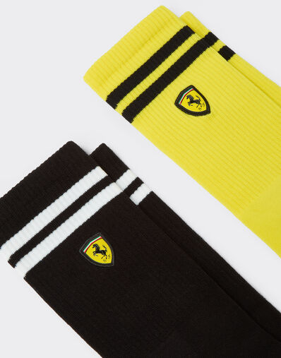  Terry cloth sock set with Ferrari Scudetto Nero SANSO0003JCO0026f