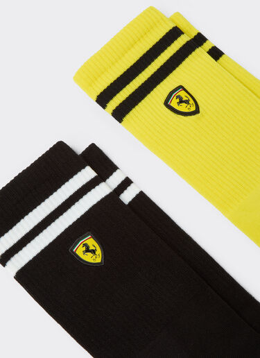  Terry cloth sock set with Ferrari Scudetto Nero SANSO0003JCO0026f