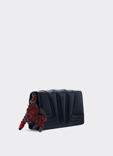 Ferrari 法拉利 GT 亮面皮革钱包 海军蓝 51202f