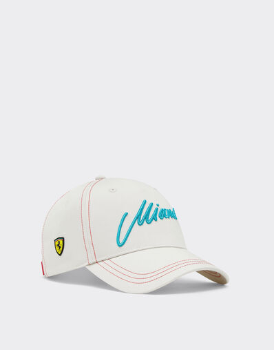 Ferrari Scuderia Ferrari Miami 2026 Baseball Cap Avorio SANCP0023HMM0029f