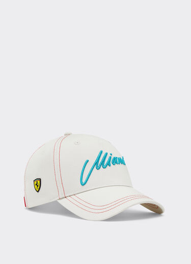 Ferrari Scuderia Ferrari Miami 2026 Baseball Cap Avorio SANCP0023HMM0029f