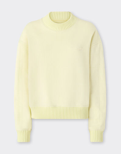 Ferrari Cotton and cashmere sweatshirt Iris Yellow 49941f