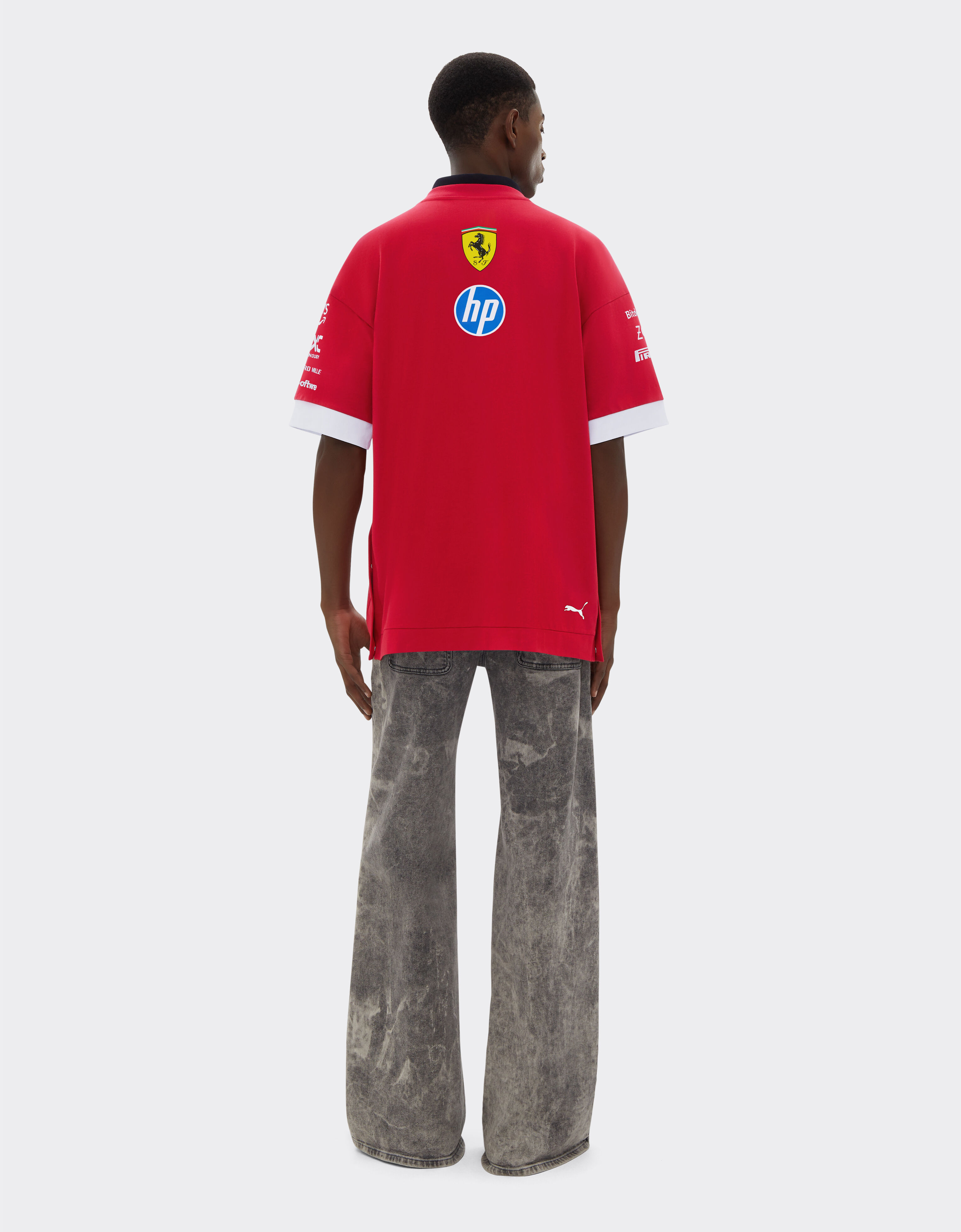 Ferrari Puma 与 Scuderia Ferrari HP 合作款2025车手 T 恤 赛车红 LA01Rf