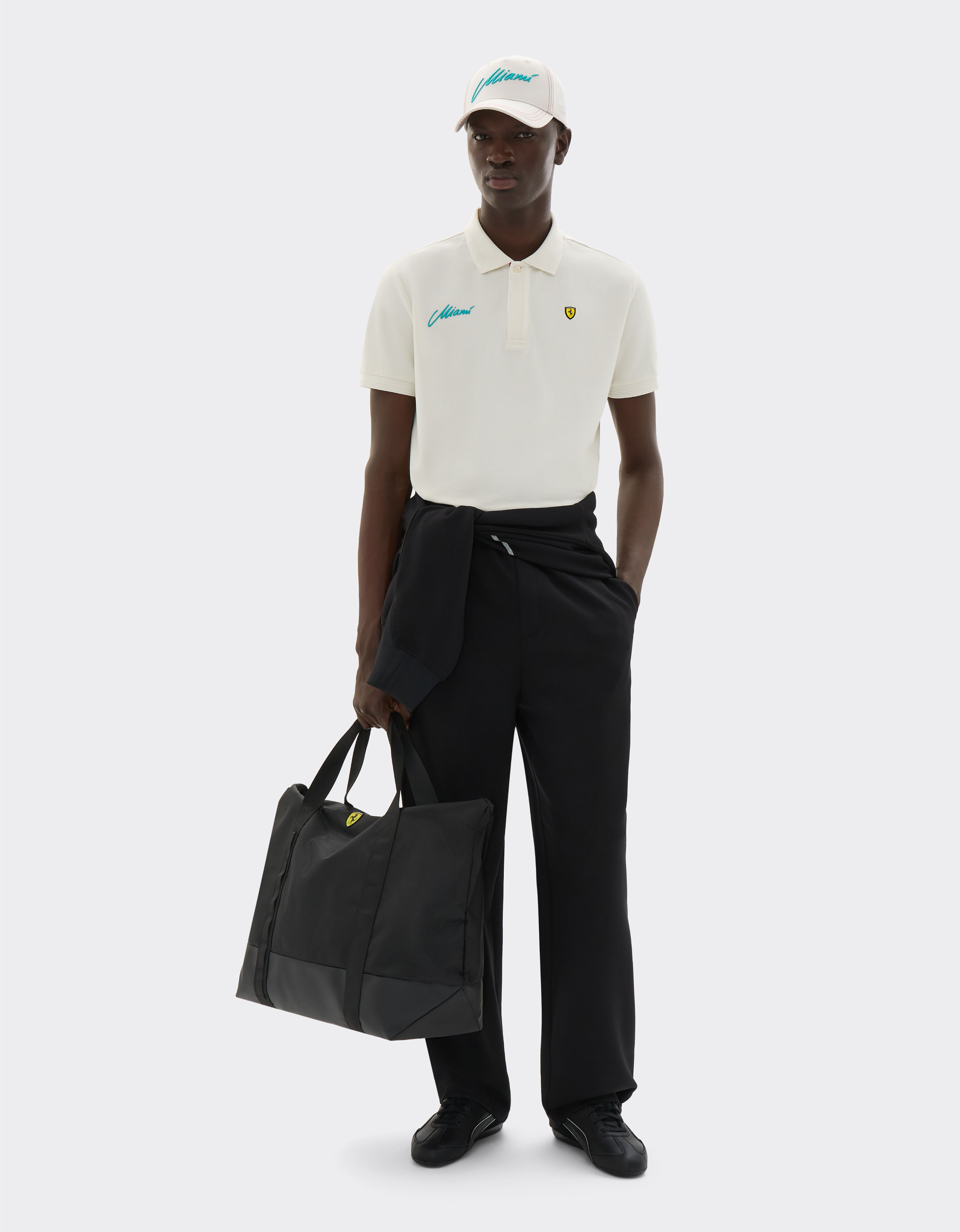 Ferrari Scuderia Ferrari Miami 2026 Polo Shirt Avorio SJMPO0019JCO0039f