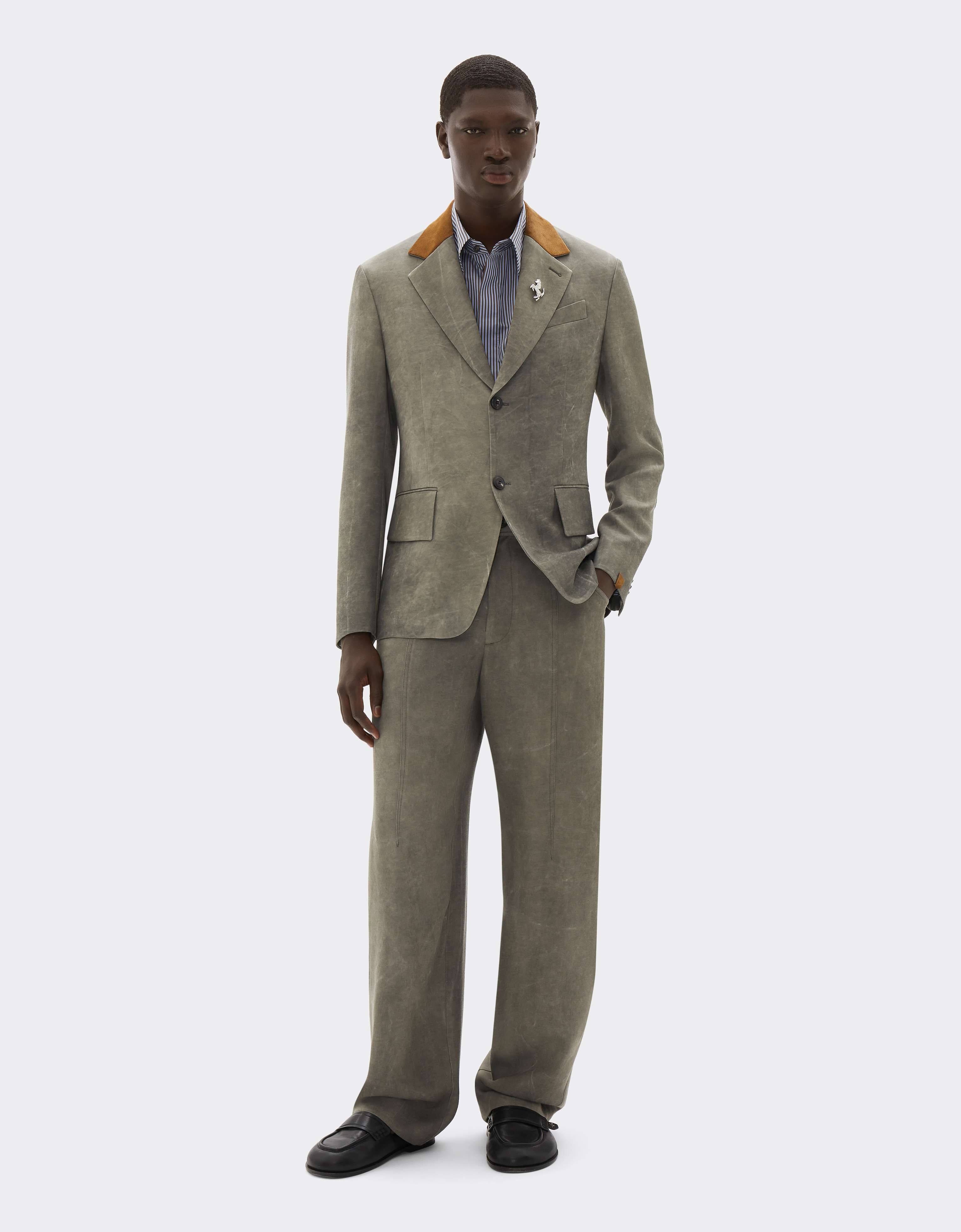 Blazer en cady de viscose à effet délavé Ferrari Blazer en cady de viscose à effet délavé Olive green CWMJK0008WVI0005f
