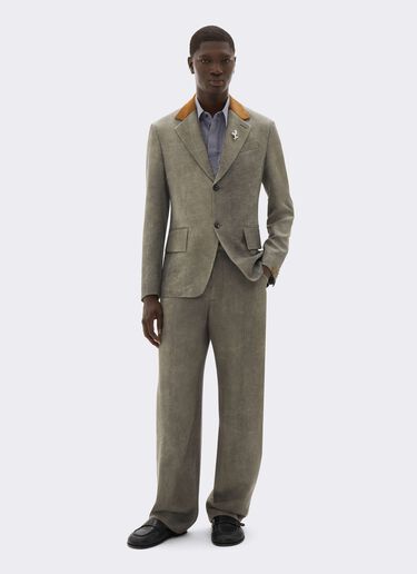 Blazer en cady de viscose à effet délavé Ferrari Blazer en cady de viscose à effet délavé Olive green CWMJK0008WVI0005f