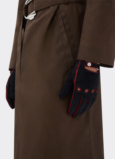 Ferrari Suede driving gloves Ultramarine 50245f