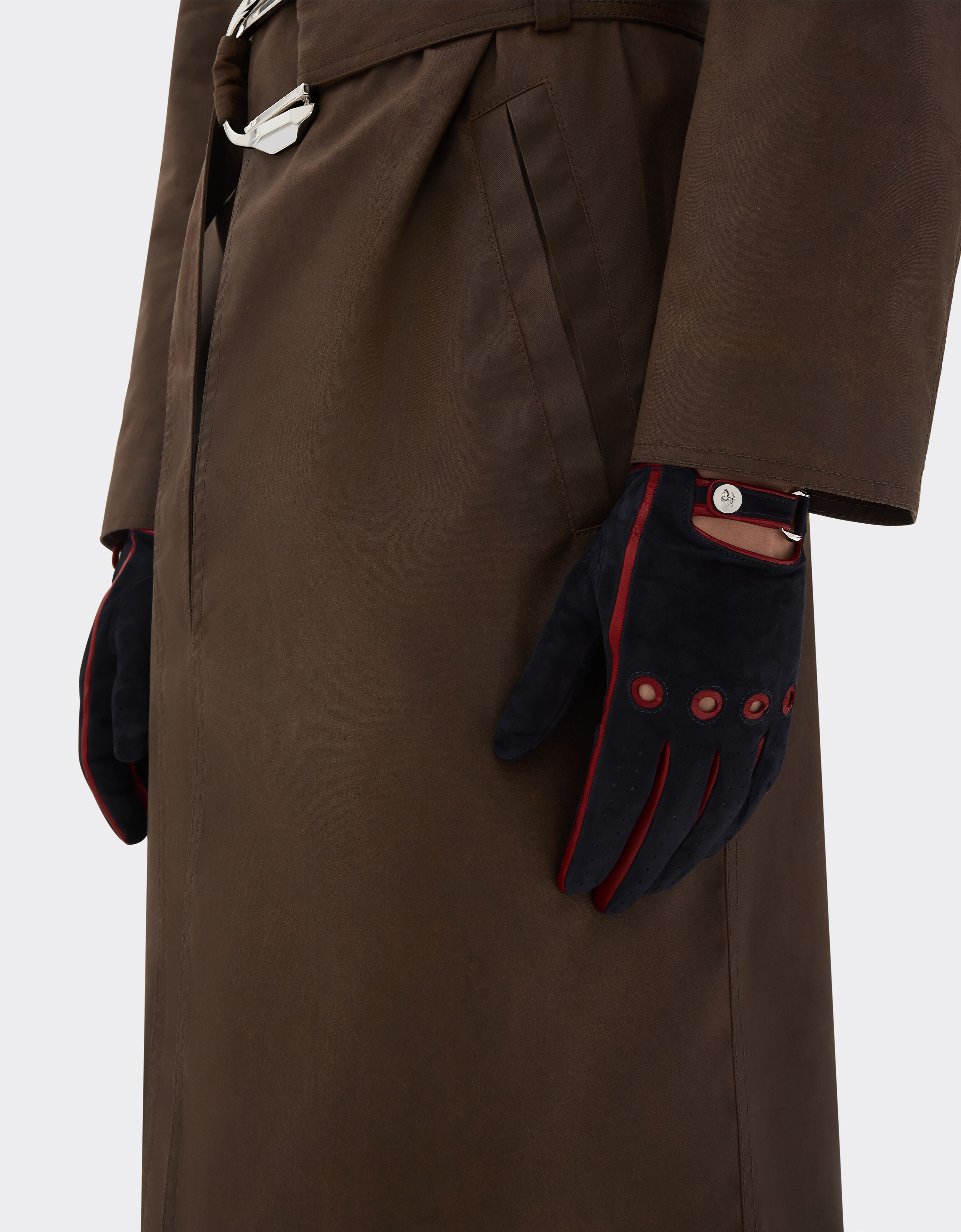 Ferrari Suede driving gloves Ultramarine 50245f