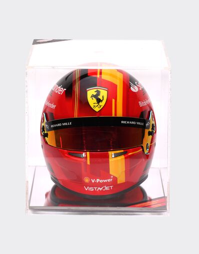 Ferrari 1:2 比例的 Carlos Sainz 迷你头盔 - 巴塞罗那特别版 红色 F1342f
