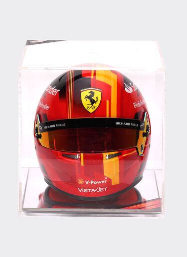 Ferrari 1:2 比例的 Carlos Sainz 迷你头盔 - 巴塞罗那特别版 红色 F0902f