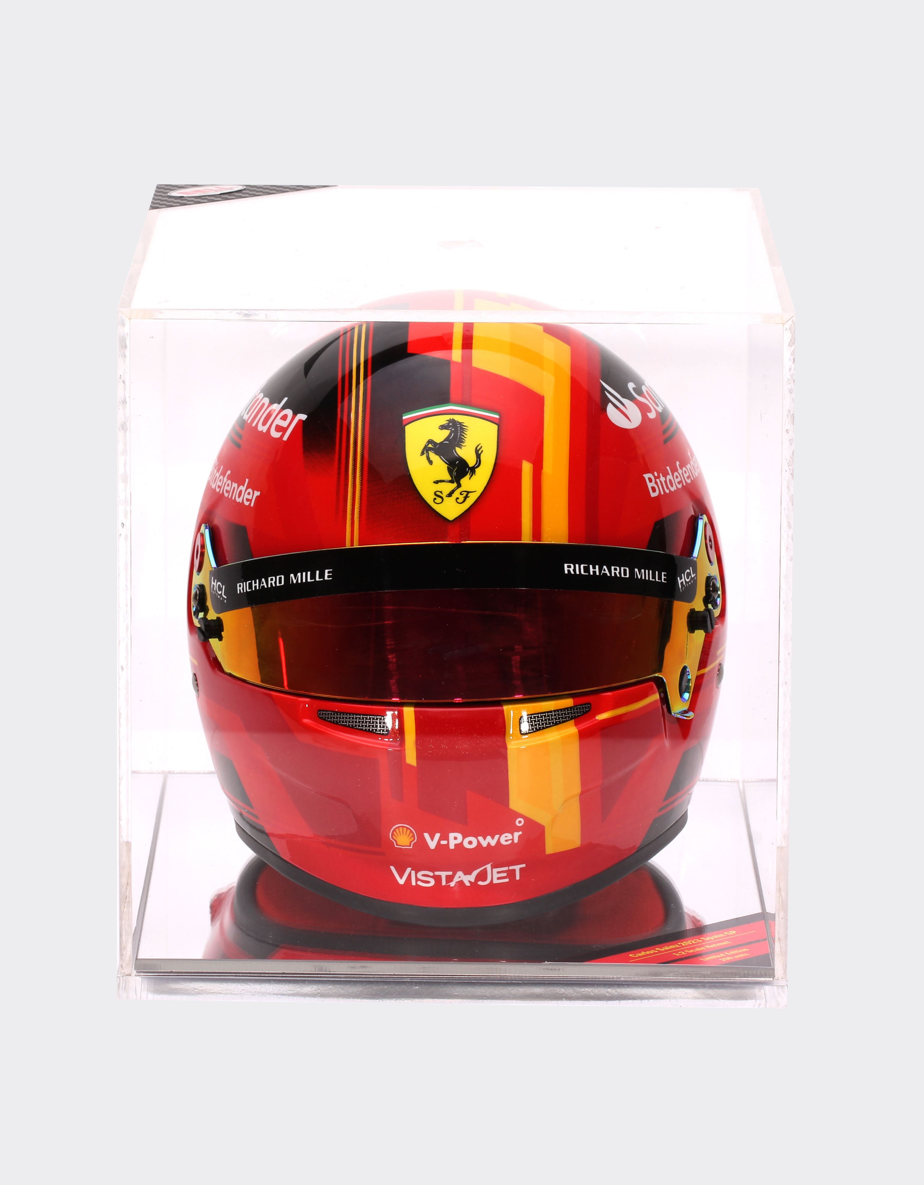 Ferrari 1:2 比例的 Carlos Sainz 迷你头盔 - 巴塞罗那特别版 红色 F0902f