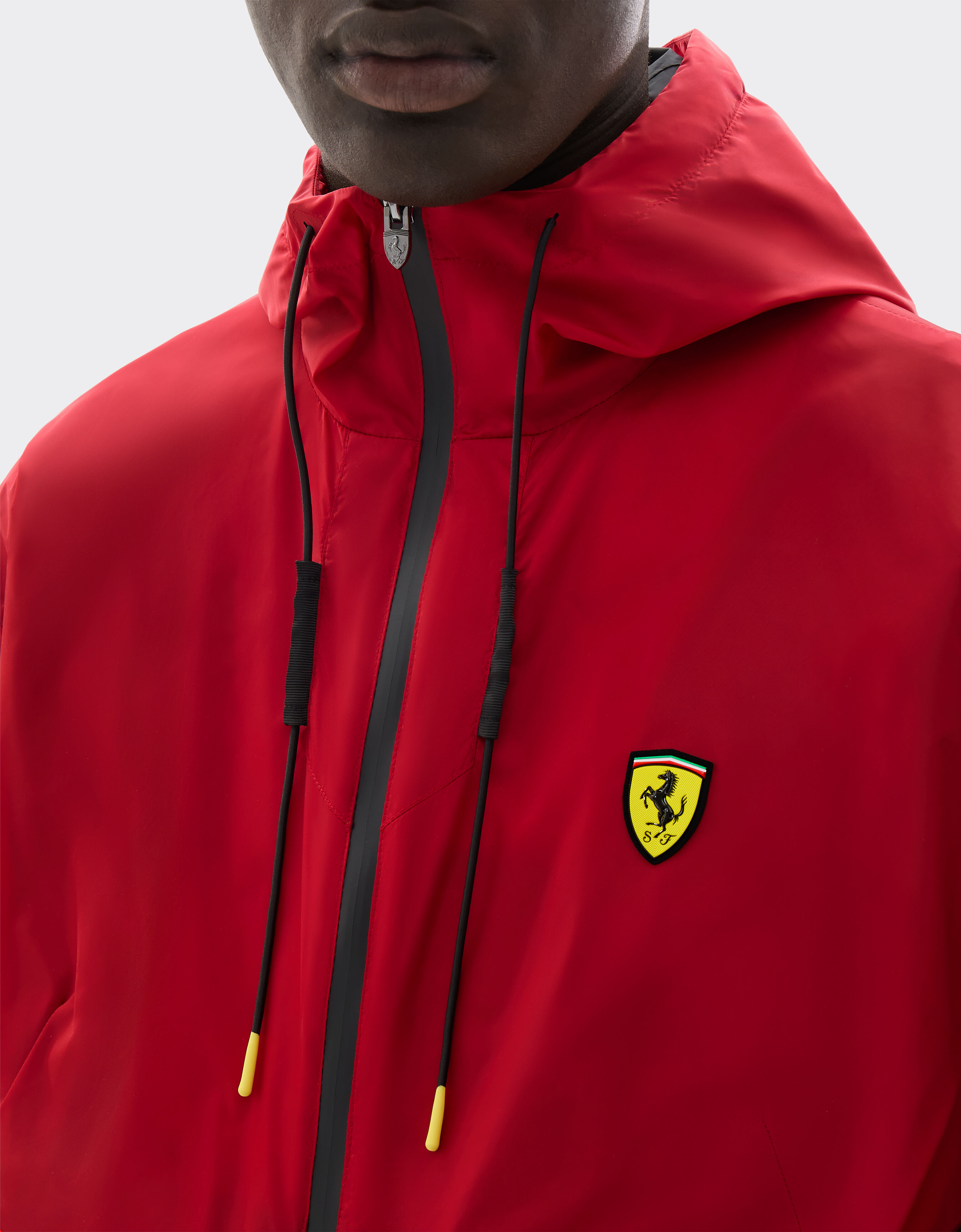  Nylon windbreaker with Ferrari Scudetto Rosso SWMOU0004WNY0003f