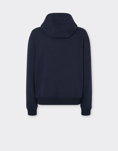 Ferrari Cotton and cashmere hoodie Ultramarine 49940f