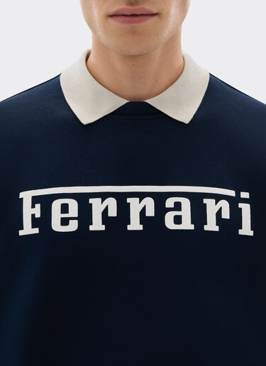 法拉利徽标 Scuba 潜水面料卫衣 Ferrari 法拉利徽标 Scuba 潜水面料卫衣 海军蓝 20518f