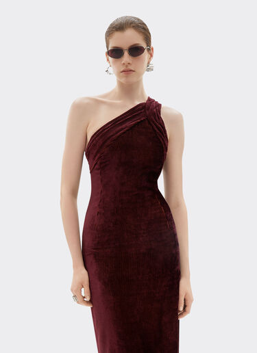 Shiny corduroy dress Ferrari Shiny corduroy dress Mahogany 22644f