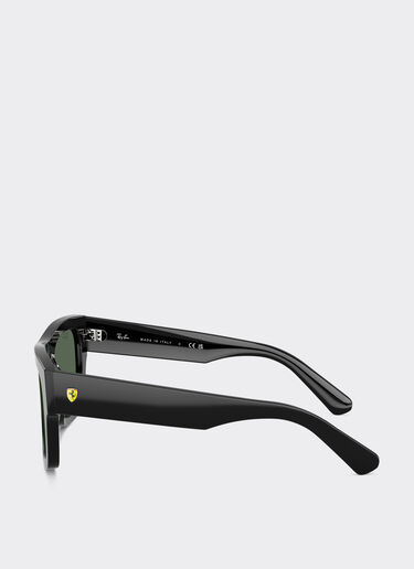 Ferrari 雷朋与法拉利车队合作款 RB2217M 深绿色镜片黑色醋酸纤维太阳镜 黑色 LA01Kf