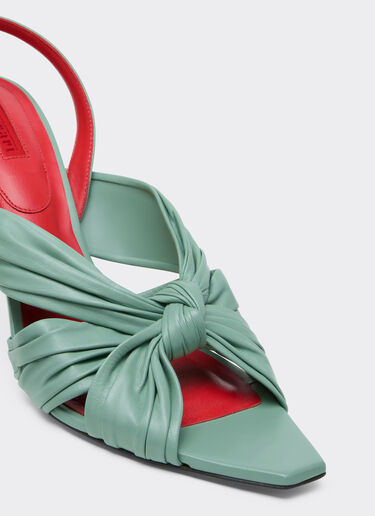 Ferrari 皮革后系带凉鞋 Granite Green 50779f